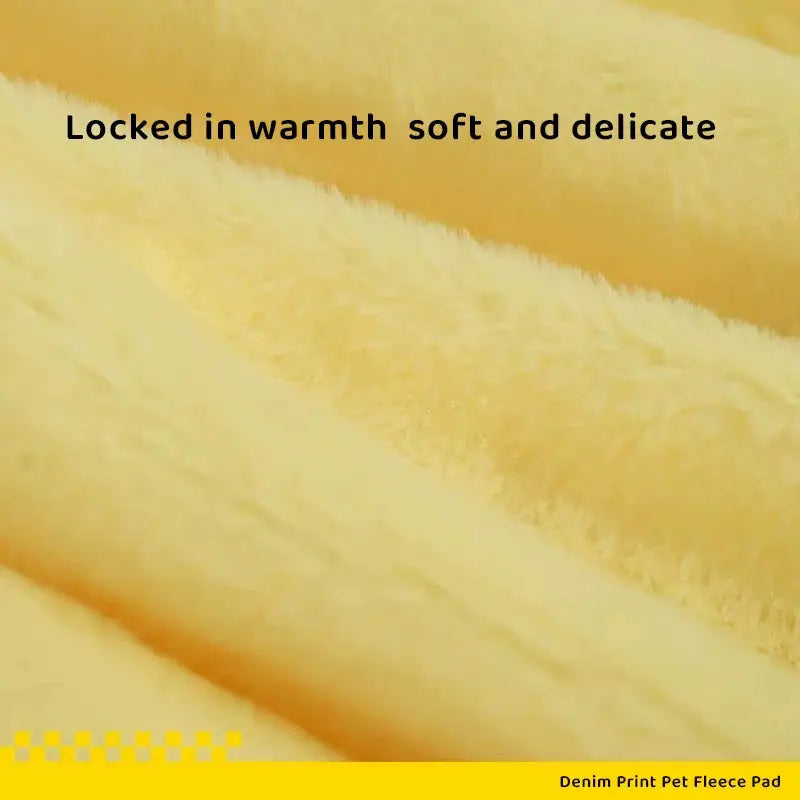 Premium Velour Pet Bed: Warm, Ergonomic Sleeping Pad for Dogs & Cats