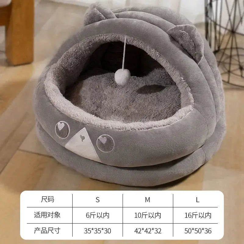 Cozy Slipper Pet Bed: Warm, Breathable, Foldable Dog & Cat House