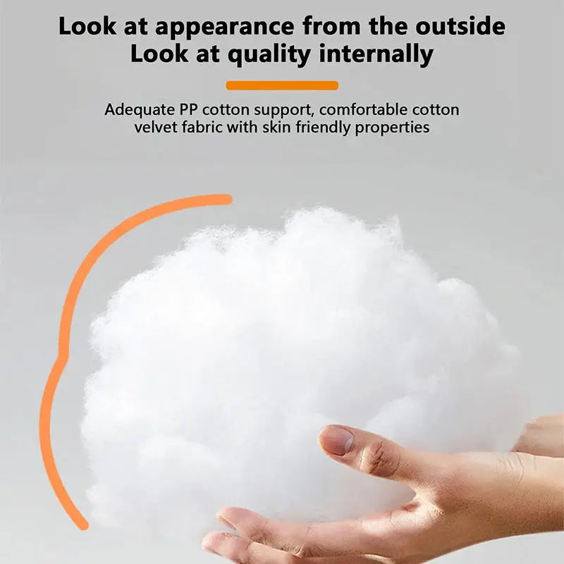 Premium Corduroy Plush Round Dog Bed with Warm PP Cotton Filling