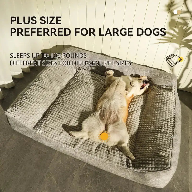 HOOPET Plush Winter Warm Dog Bed House - Cozy Pet Mattress