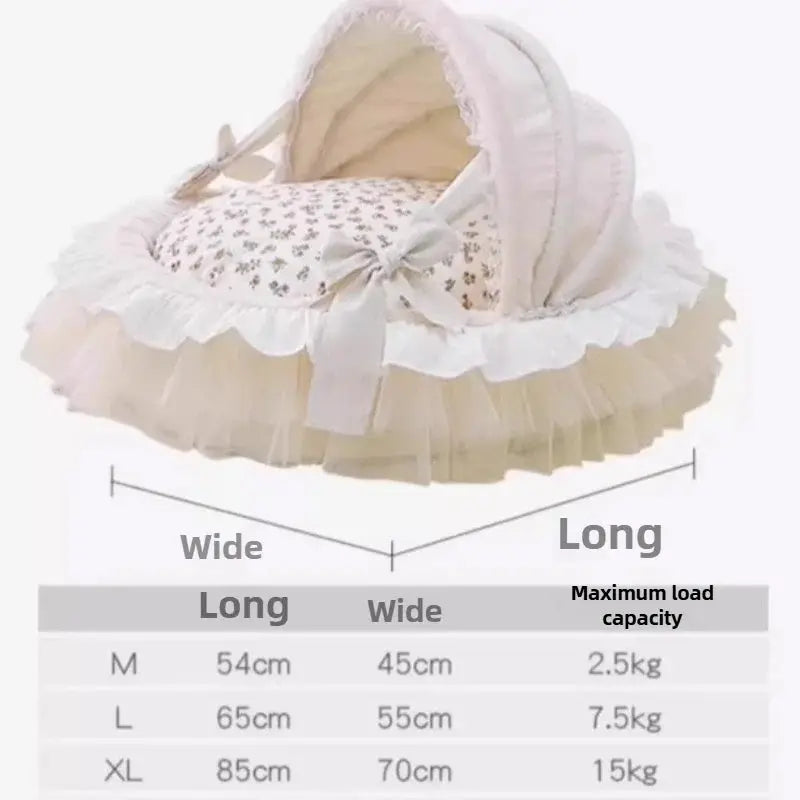 Luxury Soft Detachable Washable Pet Cradle Bed for Dogs Cats Puppies